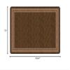Flagship Carpets Double Border Area Rug for Classroom or Office Rug, Kids Bedroom or Playroom Carpet, and Living Room Mat, 6' x 8'4", Chocolate view 3