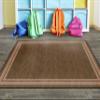 Flagship Carpets Double Border Area Rug for Classroom or Office Rug, Kids Bedroom or Playroom Carpet, and Living Room Mat, 6' x 8'4", Chocolate view 4
