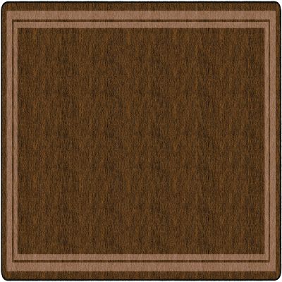 Flagship Carpets Double Border Area Rug for Classroom or Office Rug, Kids Bedroom or Playroom Carpet, and Living Room Mat, 7'6" x 12', Chocolate