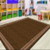 Flagship Carpets Double Border Area Rug for Classroom or Office Rug, Kids Bedroom or Playroom Carpet, and Living Room Mat, 7'6" x 12', Chocolate view 3
