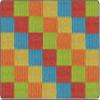 Flagship Carpets Basketweave Blocks Carpet Rug for Home or School Learning Area, Children's Classroom, Kid's Bedroom or Playroom, 7'6" x 12', Multicolor view 1
