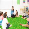 Flagship Carpets Swirl Tone on Tone Carpet for Children's Classroom and Bedroom Area Rug, Playroom or Teaching Area for Playtime and Reading, 10'6" x 13'2", Lime view 2