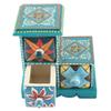 Indian Shelf 1 Piece Vocalforlocal Handmade Multicolor Wooden 3 Step Drawer Floral Pattern Spice Box Seasoning Masala Organizer Rack Jewellery Container view 2