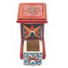 Indian Shelf 1 Piece Vocalforlocal Handmade Multicolor Wooden 2 Vertical Drawers Floral Pattern Spice Box Seasoning Masala Organizer Rack Jewellery Container view 2