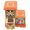 Indian Shelf 1 Piece Vocalforlocal Handmade Multicolor Wooden 3 Step Drawer Floral Pattern Spice Box Seasoning Masala Organizer Rack Jewellery Container view 2