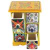 Indian Shelf 1 Piece Vocalforlocal Handmade Multicolor Wooden 6 Drawer Floral Pattern Spice Box Seasoning Masala Organizer Rack Jewellery Container view 2