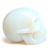 Skull Quartz Crystal Figurines Sculpture,Healing Opal Gemstone Stone Statue,Reiki Carved Skull Fluorite Stone Collectible Home Decor view 2