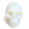 Skull Quartz Crystal Figurines Sculpture,Healing Opal Gemstone Stone Statue,Reiki Carved Skull Fluorite Stone Collectible Home Decor view 3