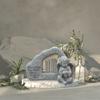 Comfy Hour Loving Memory Collection Resin Memorial Stone Windchime Dog and Angel Pet Statue (Every time The Wind Blows I Think of You), Faithful Memory of Dog's Bereavement view 2