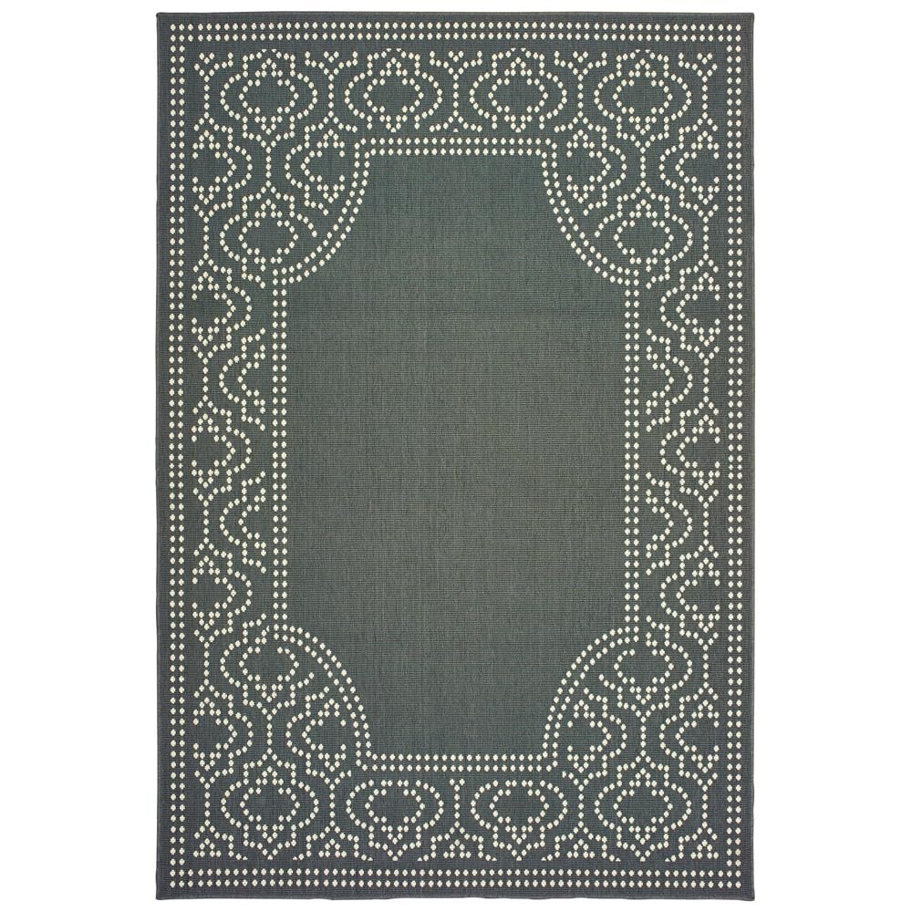 Moretti Parker Area Rug 1247X Grey Solid Dotted 2' 5" x 4' 5" Rectangle