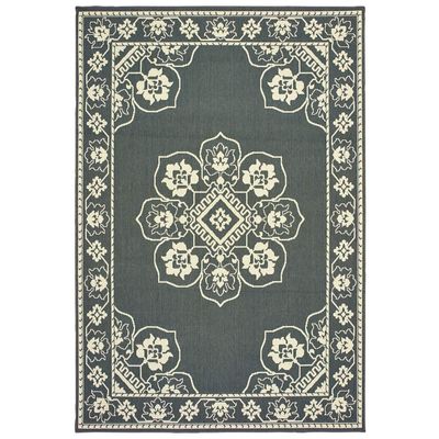 Moretti Parker Area Rug 7764E Grey Petals Bulbs 2' 5" x 4' 5" Rectangle