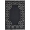 Moretti Parker Area Rug 1247K Black Dotted Ogee 2' 5" x 4' 5" Rectangle view 1