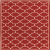 Moretti Constant Area Rug 1295R Red Circles Curves 1' 10" x 2' 10" Rectangle view 1