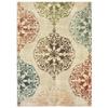 Moretti Hearth Area Rug 8522B Ivory Rings Vines 9' 10" x 12' 10" Rectangle view 1