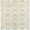 Moretti Deck Area Rug 93004 Grey Petals Diagonals 8' x 10' Rectangle view 1