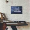 Epic Graffiti 'Sailing Ships V' by Wild Apple Portfolio, Canvas Wall Art, 12"x12" view 2