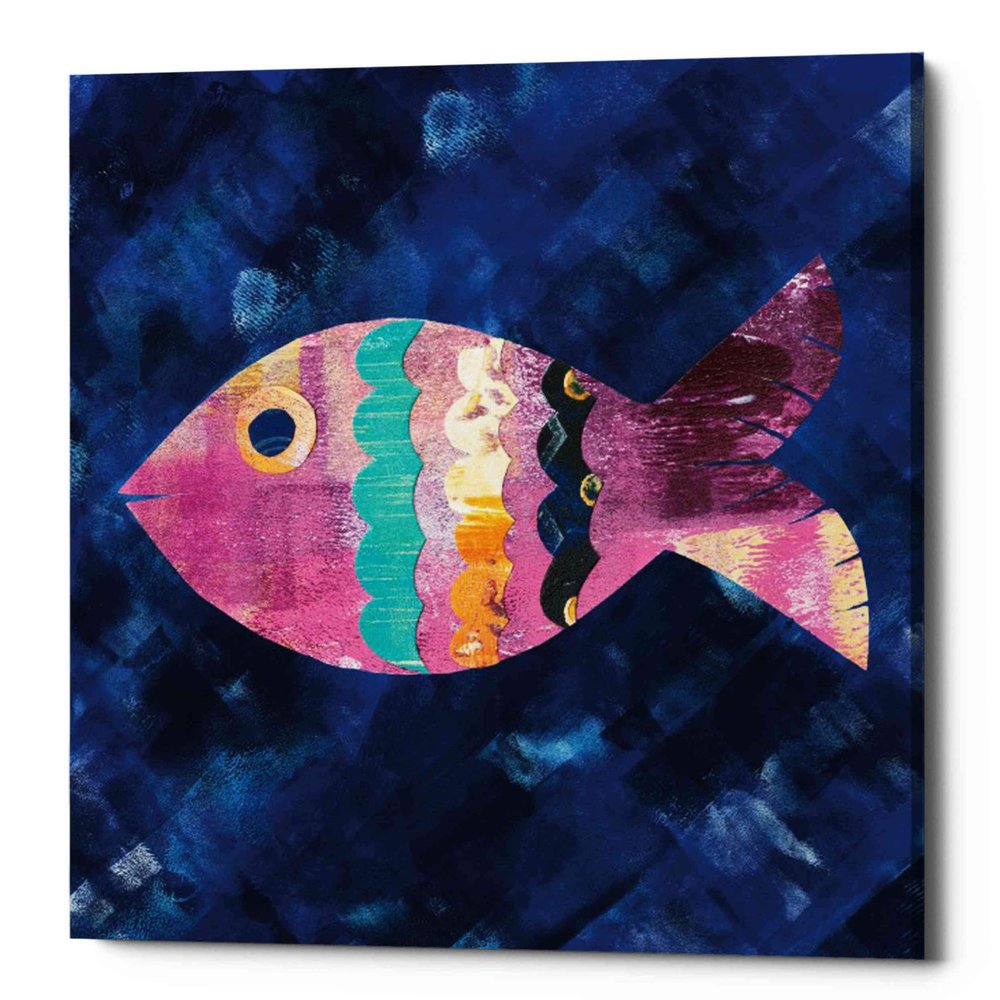 Epic Graffiti 'Boho Reef III' by Wild Apple Portfolio, Canvas Wall Art, 12"x12"