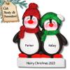 3D Personalized Our First Christmas Ornament 2025 Custom Penguin Couple Ornaments in Winter Hats Couples Ornament 2025 Family of 2 Unique for a Couple Ornaments Couples Unique Gifts view 1