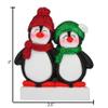 3D Personalized Our First Christmas Ornament 2025 Custom Penguin Couple Ornaments in Winter Hats Couples Ornament 2025 Family of 2 Unique for a Couple Ornaments Couples Unique Gifts view 2