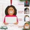 3D Brunette Dental Ornaments for Christmas Tree 2025 - Dentist Christmas Ornament Braces Ornament 2025 Dental Hygienist Ornaments Lost Tooth Fairy Doctor Assistant Medical Orthodontist White Lab Coat view 3