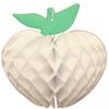 7 Inch Honeycomb Tissue Paper Apple Decoration, Set of 3 (Caribbean Themed Solid Red, White, Black) view 2