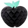 7 Inch Honeycomb Tissue Paper Apple Decoration, Set of 3 (Caribbean Themed Solid Red, White, Black) view 4