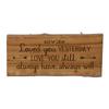 LifeSong Milestones LifeSong Home Live Edge Cherry Handcrafted Home Decor Step Stool Housewarming Gift Ideas for New Home Decorations 8 3/4 w x 16 L (Loved You Yesterday) view 1