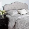 Baxton Studio Aurora Modern and Contemporary Greyish Beige Fabric Queen Size Headboard view 1