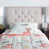 Baxton Studio Windsor Modern and Contemporary Greyish Beige Fabric Upholstered Twin Size Headboard view 1