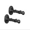 A29 Set of 2 Industrial Style Floating Shelf Bracket Black Powder Coat Finish for Custom Wall Mounting Shelves Heavy Duty Shelving (Floating Shelf Bracket 8"x3") view 1