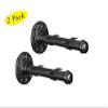 A29 Set of 2 Industrial Style Floating Shelf Bracket Black Powder Coat Finish for Custom Wall Mounting Shelves Heavy Duty Shelving (Floating Shelf Bracket 8"x3") view 3