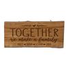 LifeSong Milestones LifeSong Home Live Edge Cherry Handcrafted Home Decor Step Stool Housewarming Gift Ideas for New Home Decorations 8 3/4 w x 16 L (Together we Make a Family) view 1