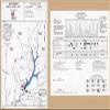 14" x 24" 1997 Map of East Branch Clarion River Lake Pennsylvania view 1