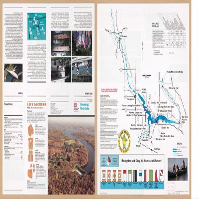 14" x 24" 2001 Map of Shenango River Lake Pennsylvania