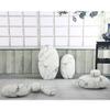 VERCART 7 Piece Set Mixed Designs 3D Artificial Living Stone Rock Throw Pillows Stuffing Plush Floor Pillow Creative Home Decoration Photo Or Film Props 7 PCS White Marble view 3