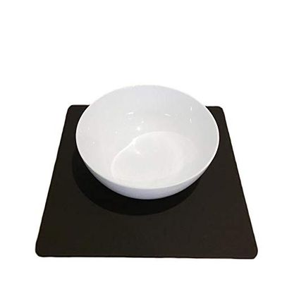 Super Cool Creations Square Placemat Set, Mocha Brown - Large - 6 Placemats