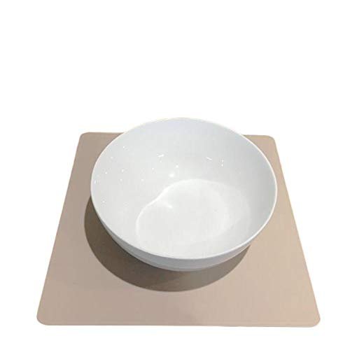Super Cool Creations Square Placemat Set, Latte - Large - 4 Placemats