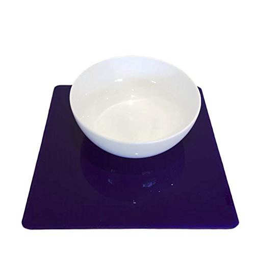 Super Cool Creations Square Placemat Set, Purple - Large - 6 Placemats
