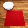 Super Cool Creations Square Placemat Set, Red - Large - 6 Placemats view 3