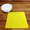 Super Cool Creations Square Placemat Set, Yellow - Large - 4 Placemats view 3