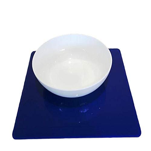 Super Cool Creations Square Placemat Set, Blue - Large - 4 Placemats