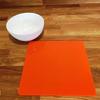 Super Cool Creations Square Placemat Set, Orange - Large - 6 Placemats view 3