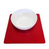 Super Cool Creations Square Placemat Set, Red - Large - 4 Placemats view 1