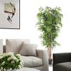 AMERIQUE Gorgeous 6 Feet Bamboo Artificial Tree Silk Plant with Sturdy Stalks and Lush Leaves, with Nursery Plastic Pot view 2