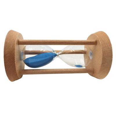 Fenteer Assorted Hourglass 15min/20min/30min Wooden Clock glass Pub Hotel Bar Decor Ornament, Blue, 20 Minutes