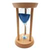 Fenteer Assorted Hourglass 15min/20min/30min Wooden Clock glass Pub Hotel Bar Decor Ornament, Blue, 20 Minutes view 2
