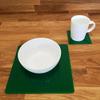 Super Cool Creations Square Placemat and Coaster Set, Green - 4 Placemats and 4 Coaster - Large view 2