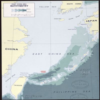 18" x 24" 1947 Map Of The Area Of Shantung China