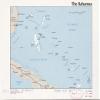 18" x 24" 1976 Map Of The Bahamas Railroads Roads view 1