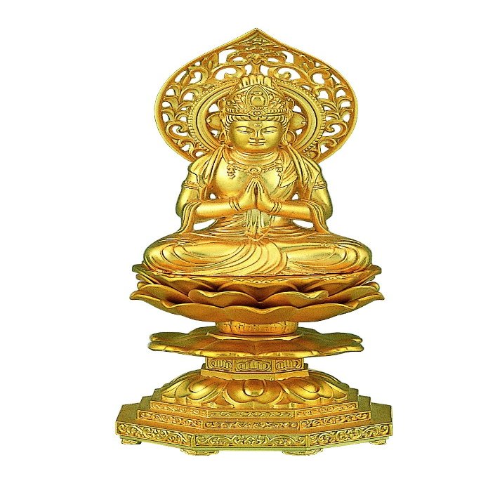 Bodhisattva Figurine, 15cm, Gold